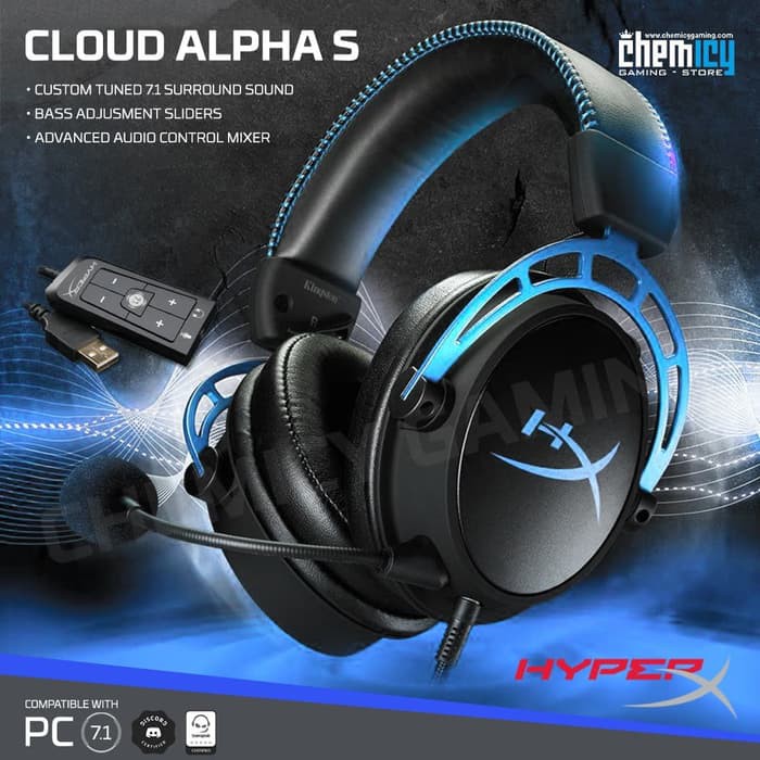 HyperX Cloud Alpha S 7.1 Surround Sound Gaming Headset