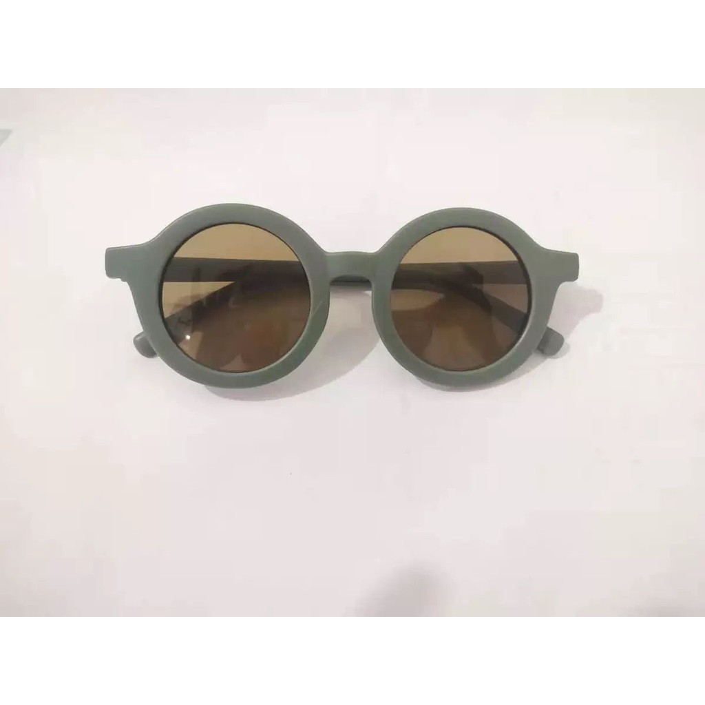 DS KA-55 Kacamata Anak New Trend/Fashion Anak Terbaru Model Bulat Unisex High Quality Import Style Korea-KA-55/Hijau