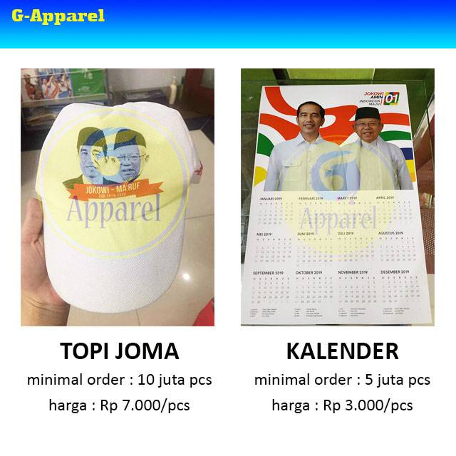 

GROSIR Minimal Beli 1 juta pcs Kalender Promosi Partai Termurah Pilpres Pemilu Pilkada