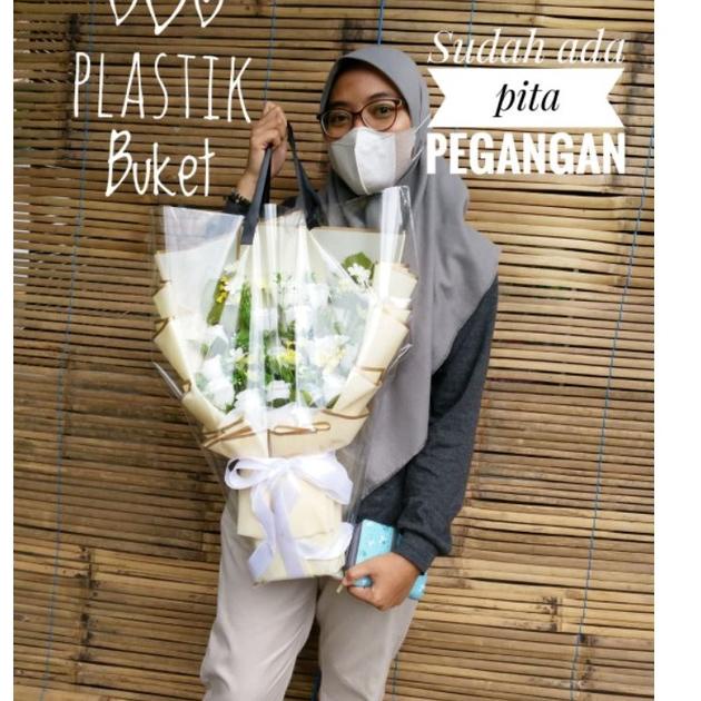 

BIG SALE Plastik opp buket 5pc sudah ada pita pegangan 2198 め