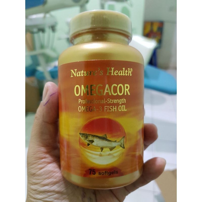 Nature's Health Omegacor Omega-3 Fish Oil BPOM 75 Kapsul Original USA