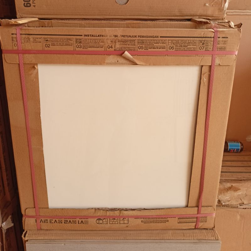 granit lantai 60x60 putih polos PEARL WHITE