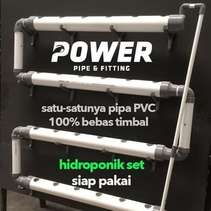 HIDROPONIC SET 24 LUBANG PIPA POWER