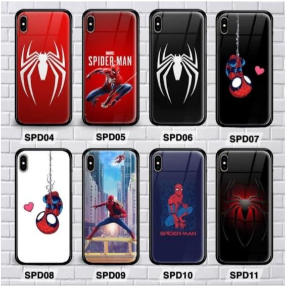 SAMSUNG J7 / J7 CORE ,SAMSUNG J7 2016 ,SAMSUNG J5 2016 PREMIUM CASE CASING GLASS MOTIF SPIDERMAN