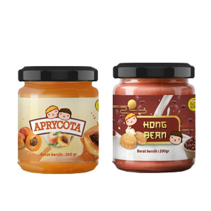 

Flash Sale - Combo Selai Aprycota / Apricot 200gr + Selai Hong Bean / Selai Kacang Merah 200gr