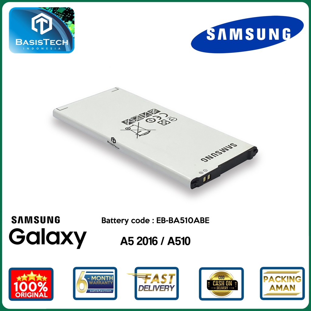 BATERAI SAMSUNG A510 - A5 2016 - EB-BA510ABE - ORI