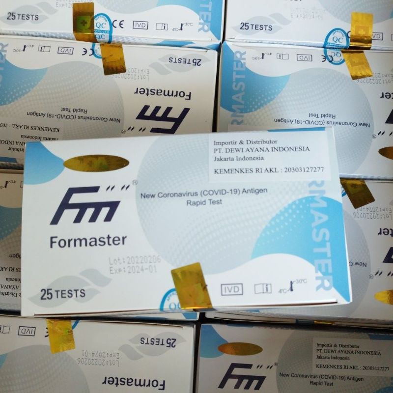 Formaster Swab Antigen Kemenkes AKL original impor