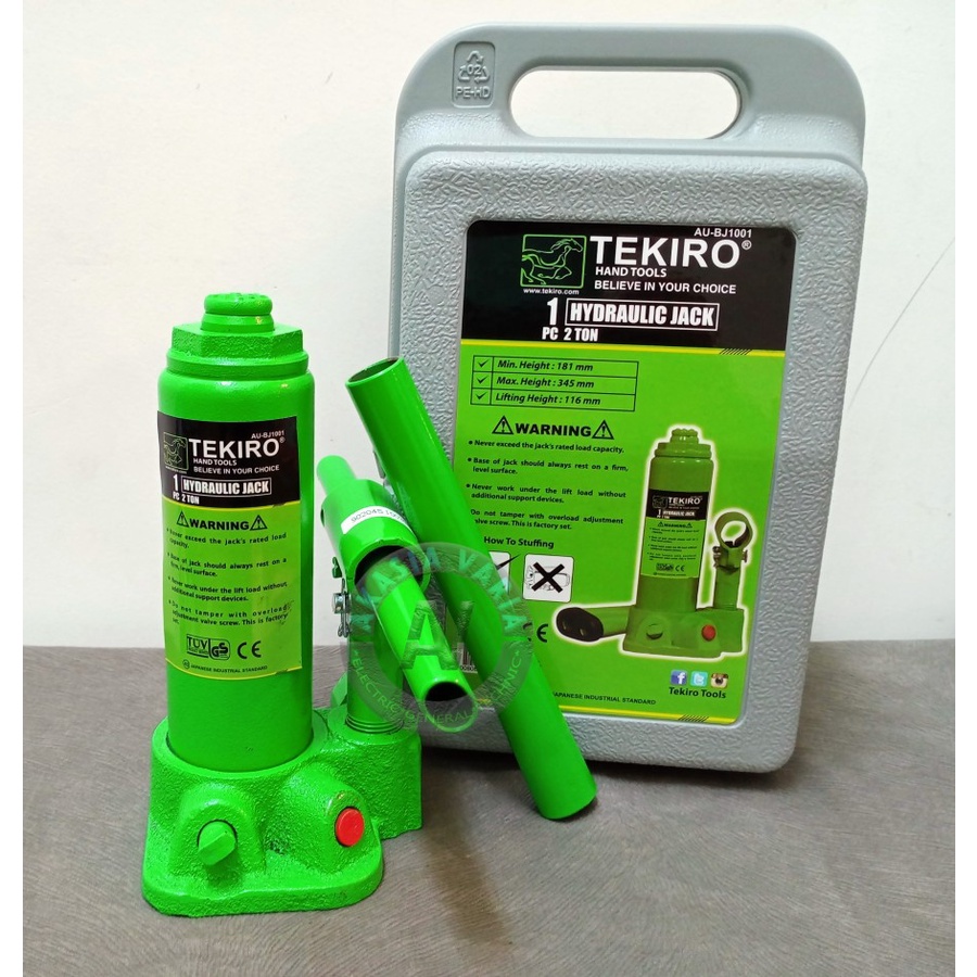 TEKIRO Dongkrak Botol 2 Ton / Hydraulic Jack Tekiro 2T / Dongkrak Mobil