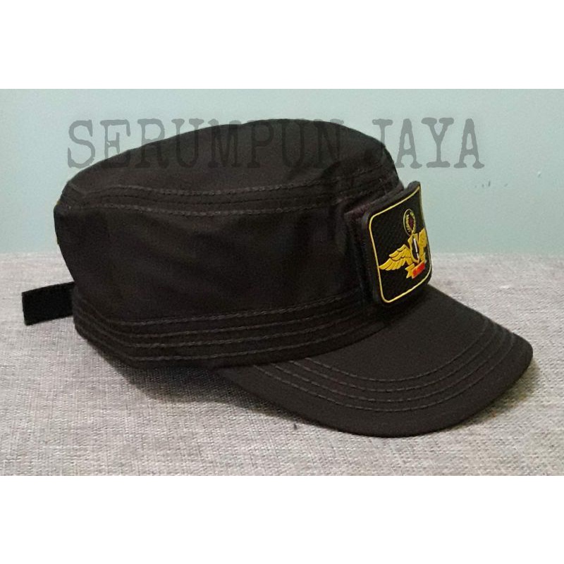 TOPI COKLAT KOMANDO SECURITY WINGS - TOPI KOMANDO SECURITY LOGO WINGS VELCRO 2 PATCH