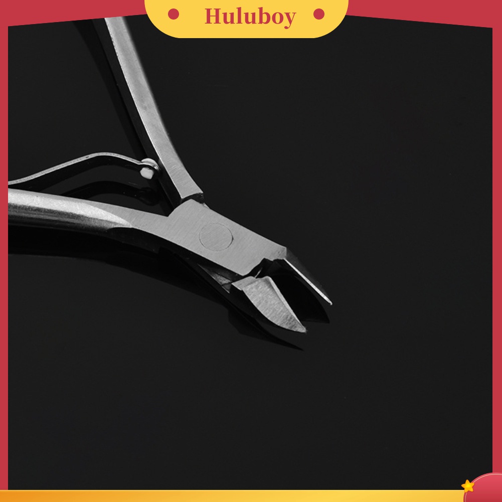 Huluboy Huluboy♡ Gunting Kuku Palsu Bahan Stainless Steel Untuk Salon Manicure