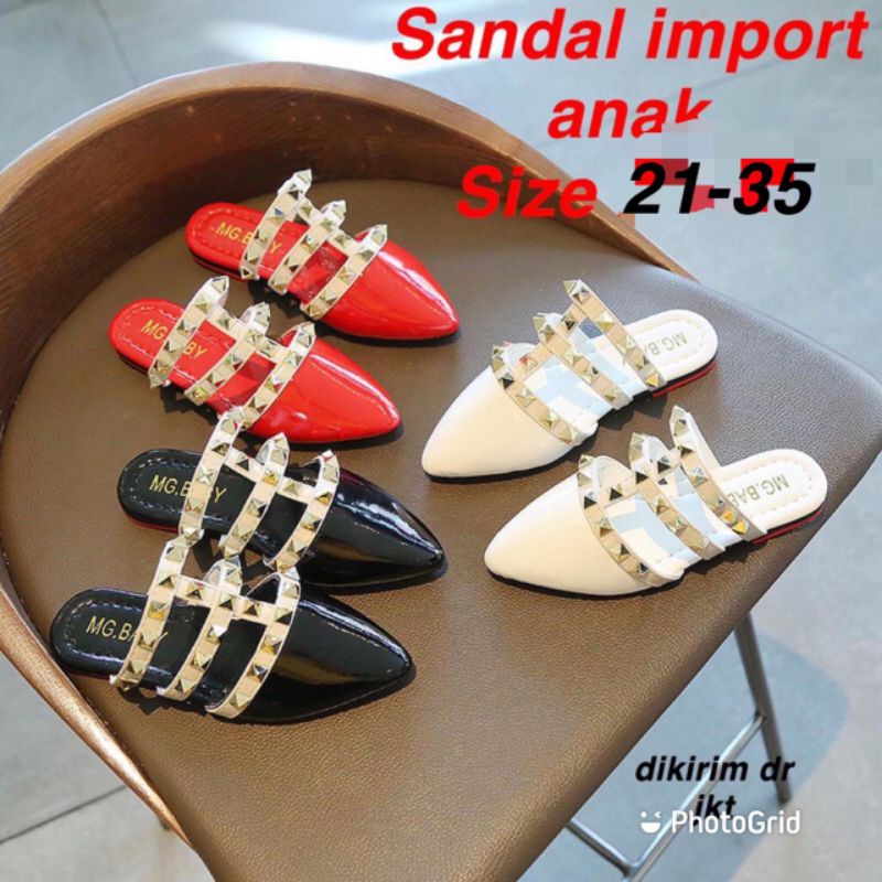 (LOLI-JKT)SD-668 SANDAL IMPORT ANAK CEWEK PREMIUM 21-35