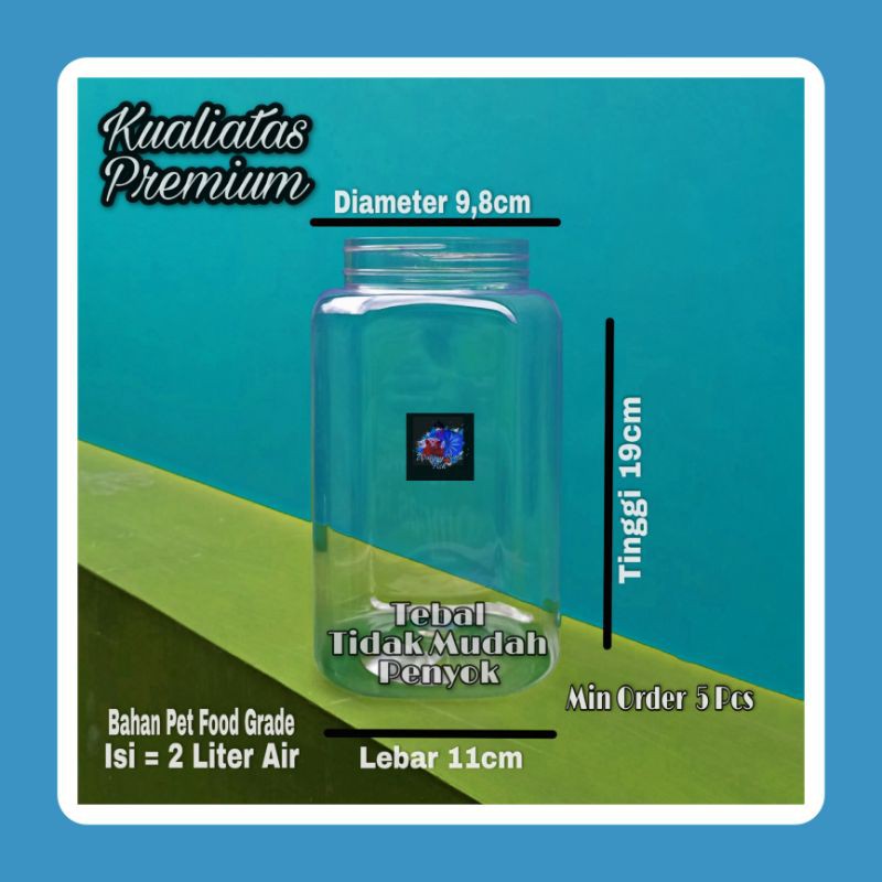 Toples Cupang 2 Liter