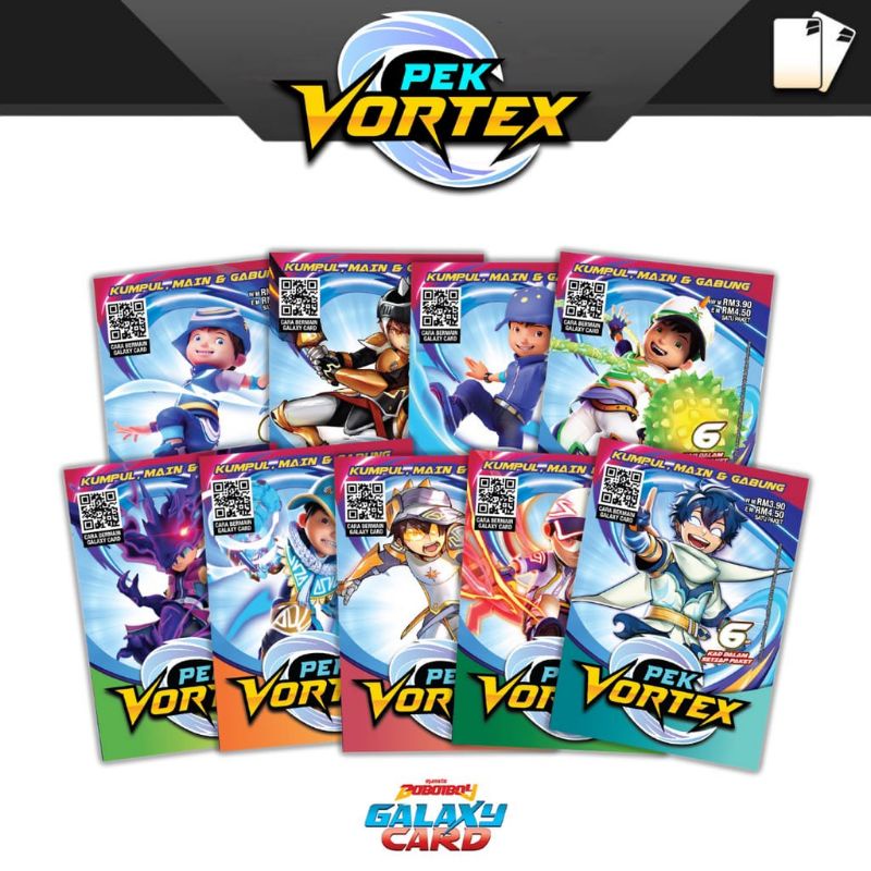 Pek Vortex - BoBoiBoy Galaxy Card Set (satuan)