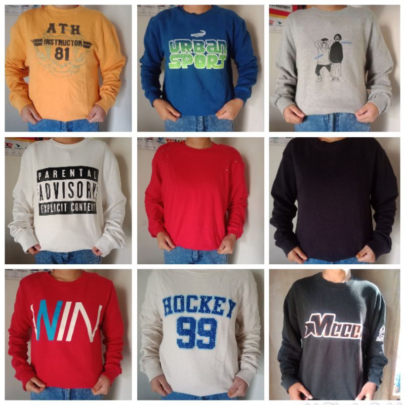 

CREWNECK 10pcs FREE 1pcs kurang lebih 8kg