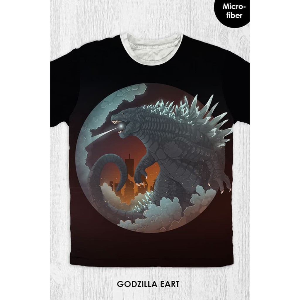 Baju Kaos Anak & Dewasa Godzilla - Godzilla Art