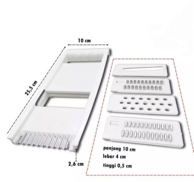 Parutan/Serutan Sayur Dan Buah 4 Mata Pisau Serut/Parut Stainless