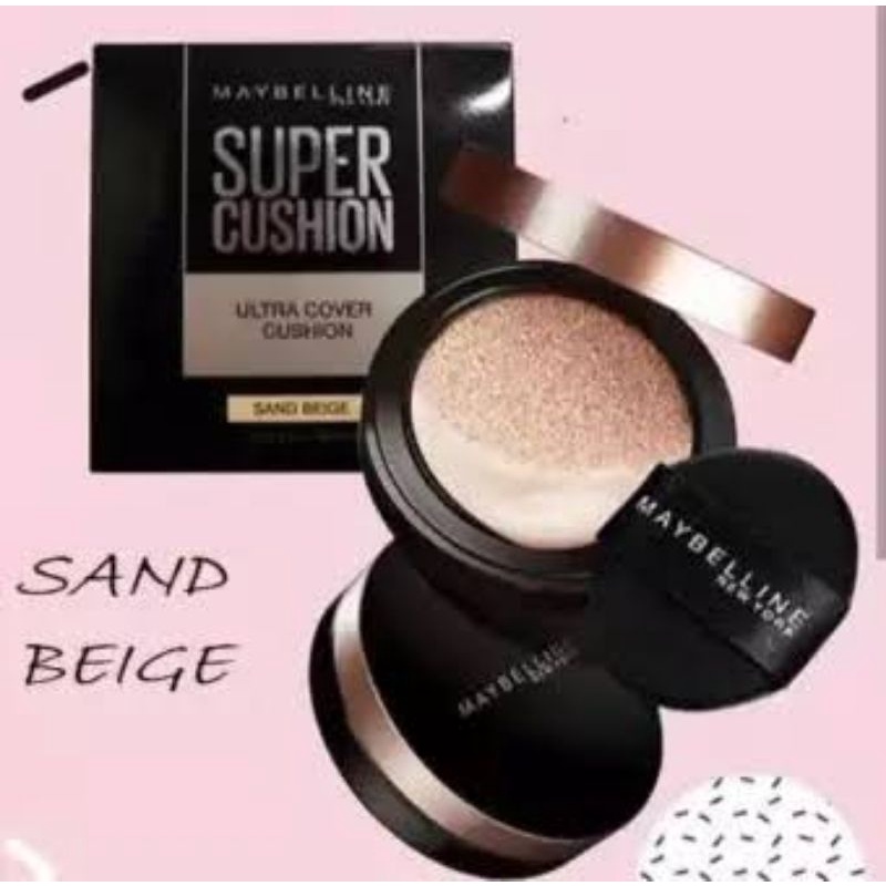 . Maybelline Super cushion SAND BEIGE Spf 50 / Pa ++ ultra cover 14gr