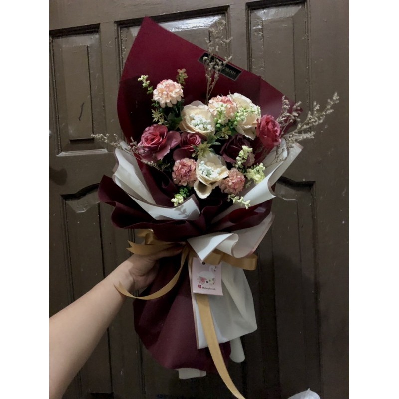 buket bunga artificial 80000/ buket artificial / buket bunga wisuda / buket bunga