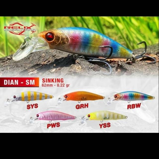 Lure RELIX NUSANTARA DIAN - SM (6.2cm / 8.22gram) SINKING