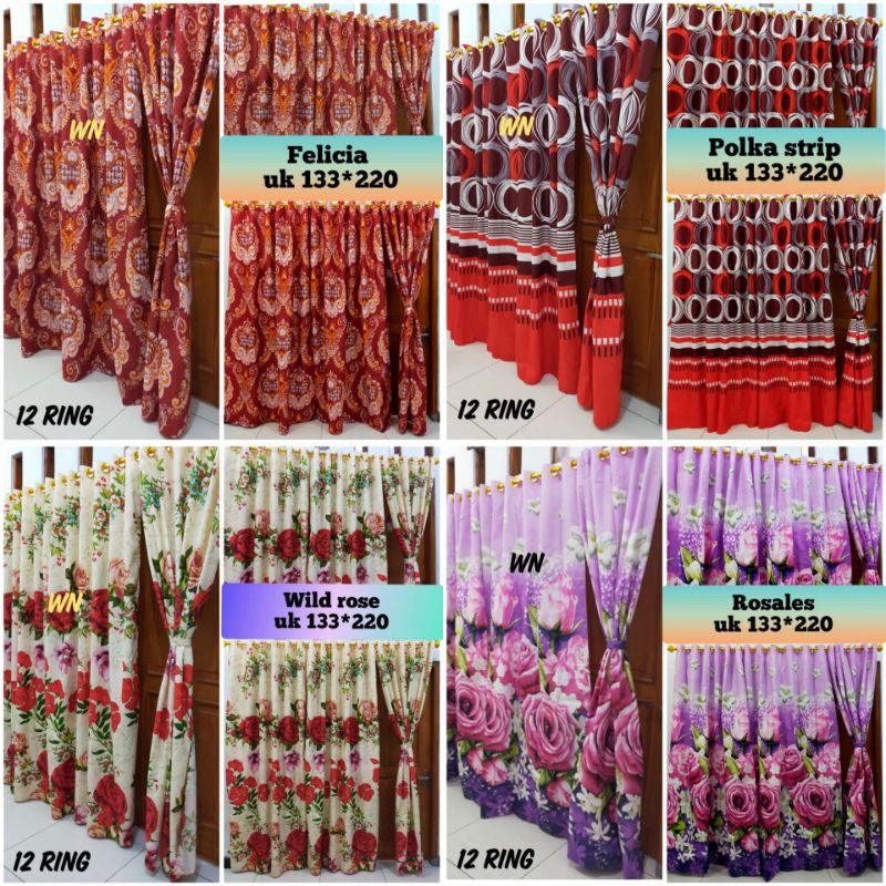 Gorden Smokring Motif Bahan Katun Micro CT Berkualitas