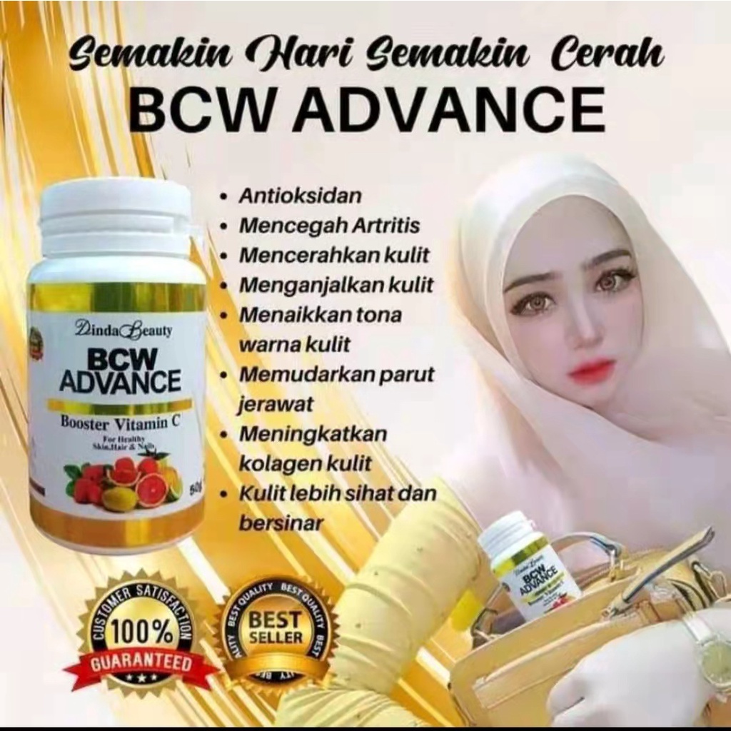 BCW ADVANCE PEMUTIH BADAN ORIGINAL WHITENING BOOSTER VITAMIN C BY DINDA BEAUTY