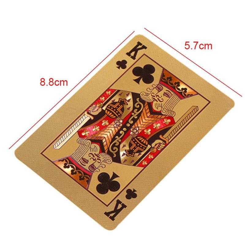 IDN MY HOME - QZe Kartu Remi Playing Card Poker Game Gold Foil - Q24KG