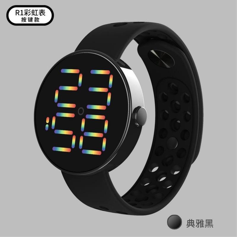 Jam Tangan Pria dan Wanita LED Water resist R1 rubber Original