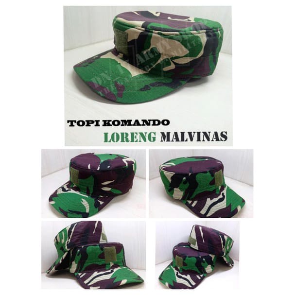 Topi komando loreng malvinas / topi komando TNI