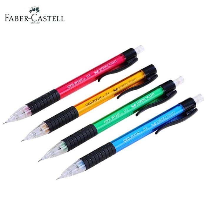 

Dijual [ Set ] Pensil Mekanik Cetekan 0,5 + Refill - Faber Castell Grip Matic Hemat