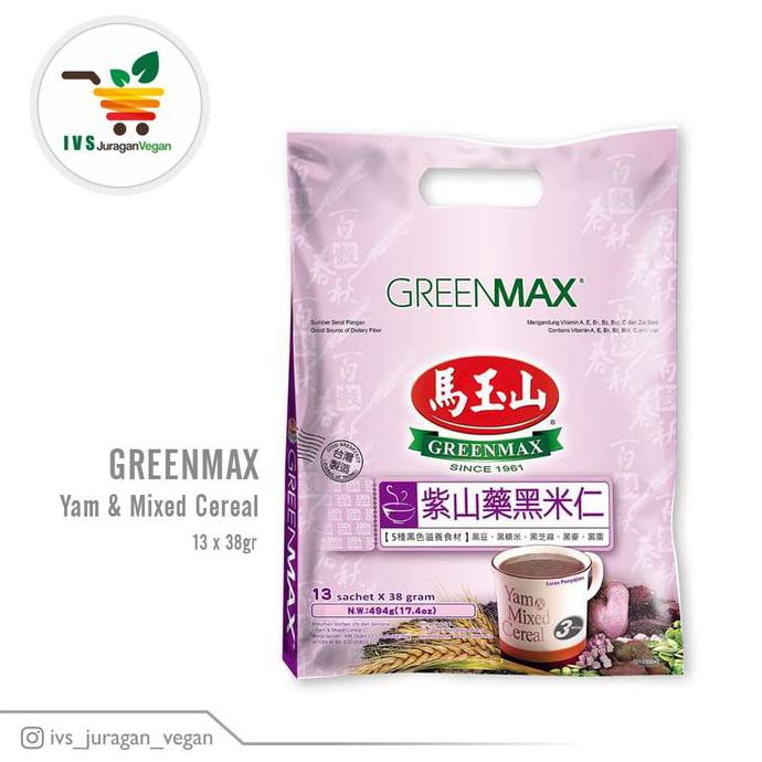 

YAM & MIXED CEREAL GREENMAX (13 X 38 GR) VEGAN