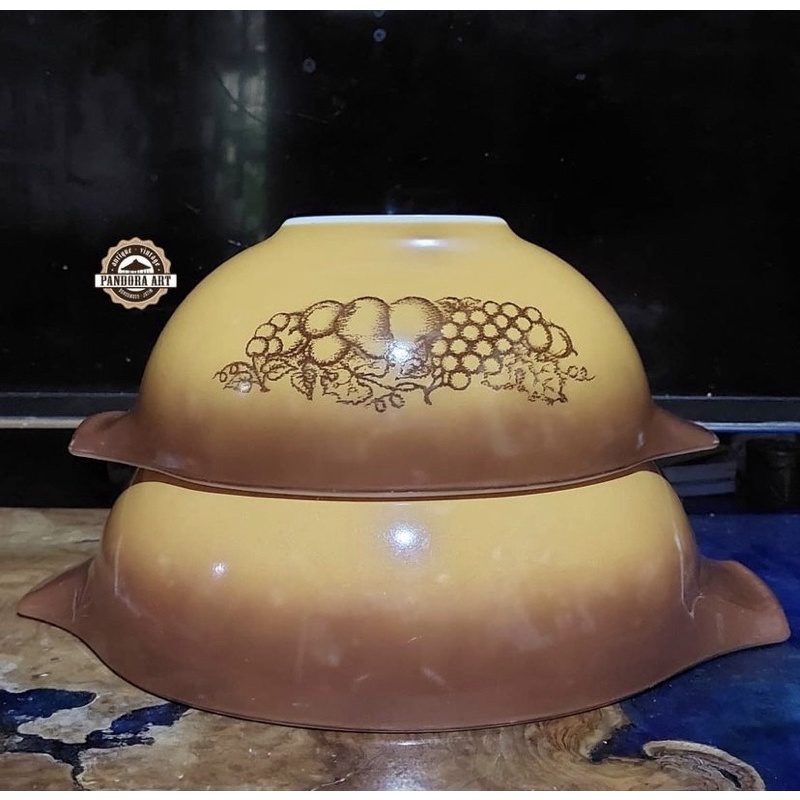 Set pyrex motif buah