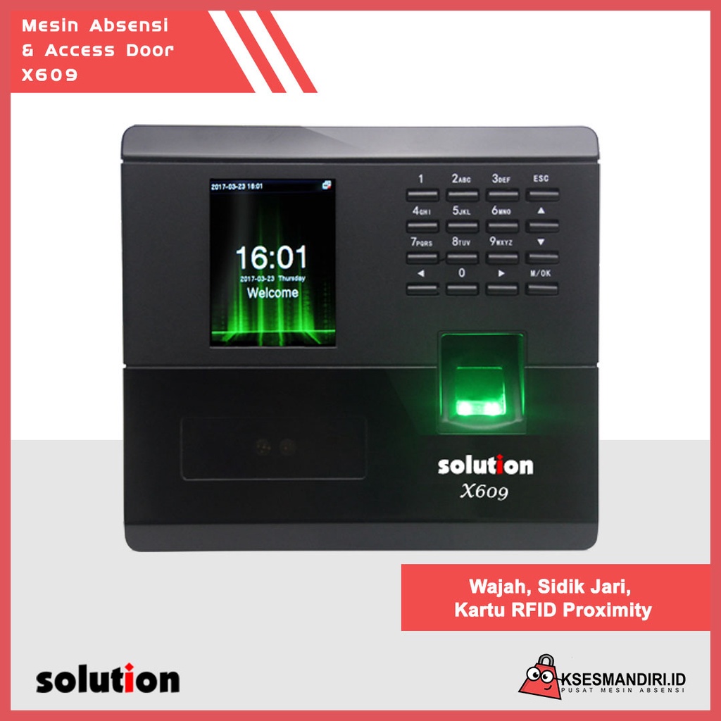 Mesin Absensi dan Access Door Solution X609