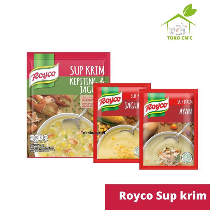 

Royco Cream of Chicken 58 gr + Royco Sup Krim Jagung 50 gr