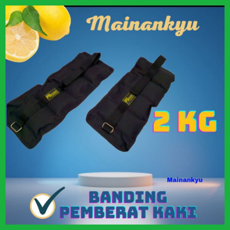 (Bisa cod) 2 kg Bending pemberat kaki import ( 2 buah kanan kiri)