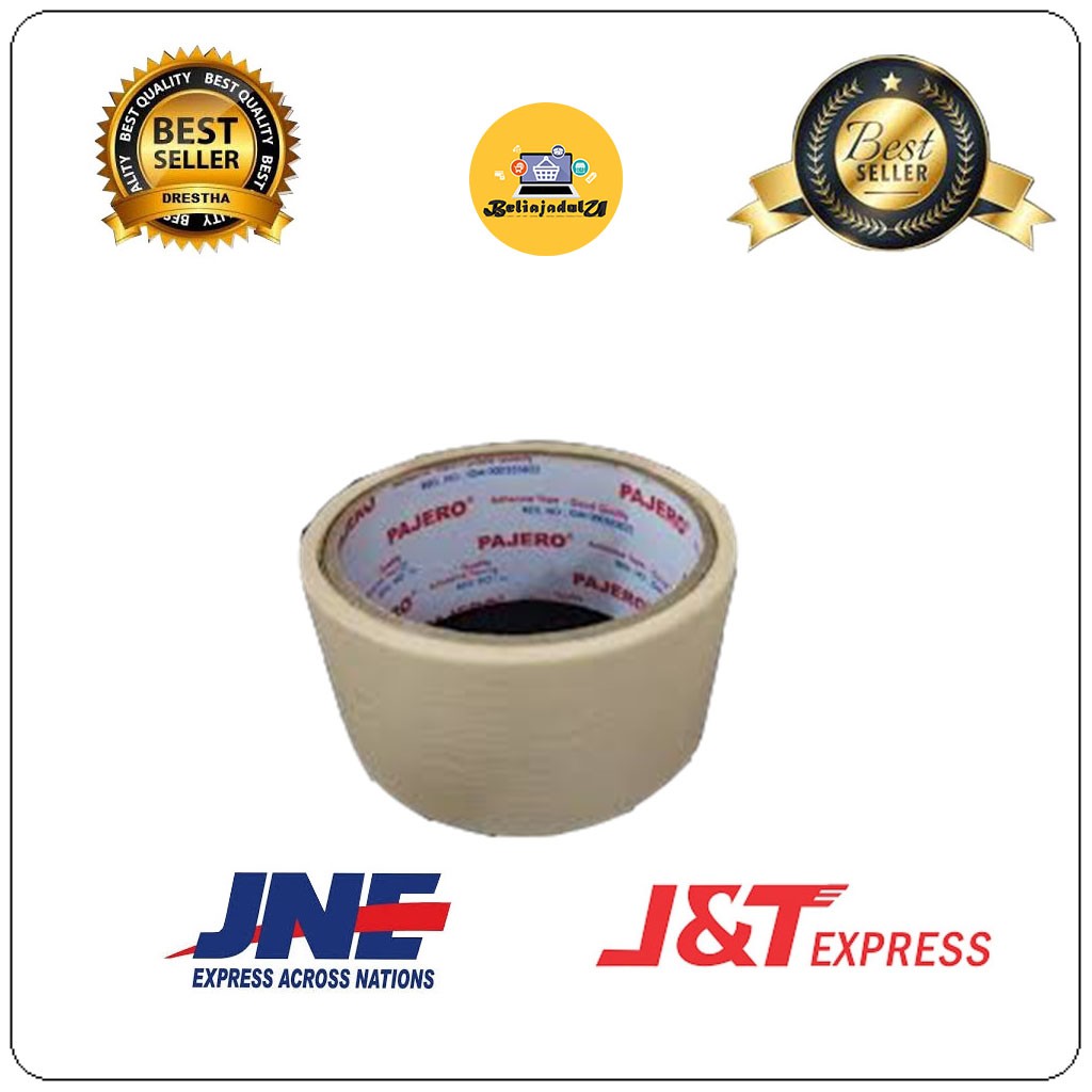 Beliajadulu88 masking tape 24 dan 48 / lakban kertas 1 INCH &amp; 2 INCH / GIANT TAPE PAJERO