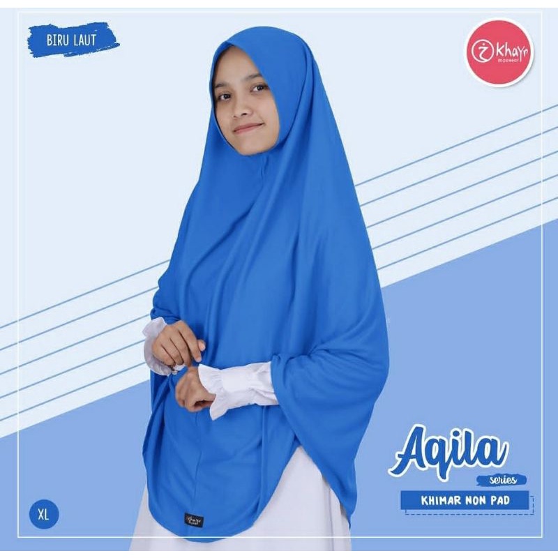 Aqila biru laut khayr hijab
