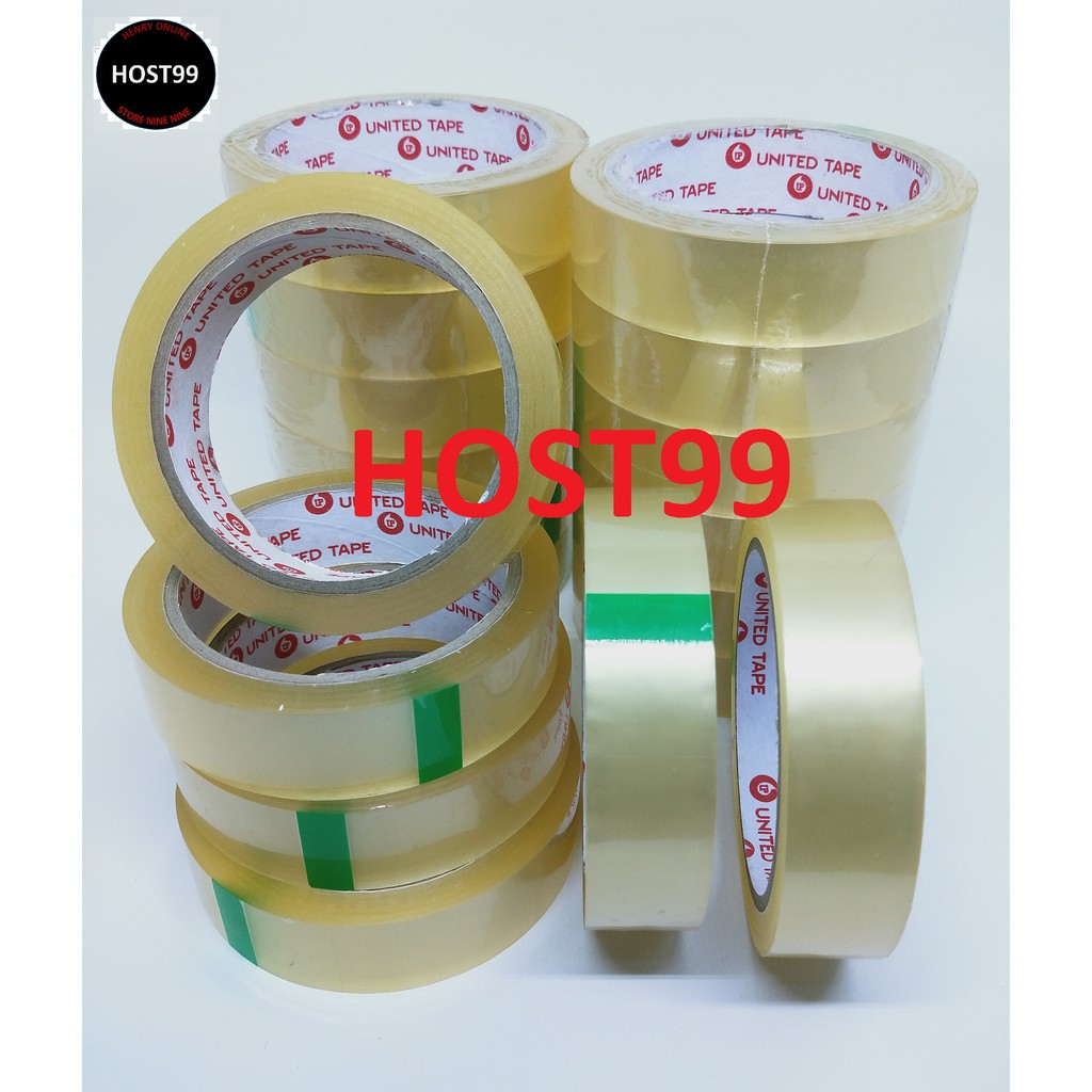 

HOST99 LAKBAN BENING 1INCH LENGKET KUAT SOLASI SELOTIP 1" CLEAR UNITED