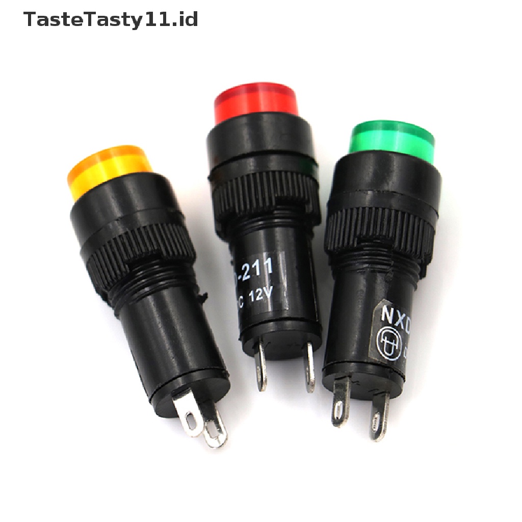 (TasteTasty) Lampu Indikator Sinyal LED AC / DC 10mm Untuk panel pilot