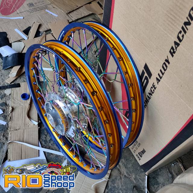 Velg Vixion New Atau Vixion Old Paketan Ring 17 TDR TwoToone Stell Kepang