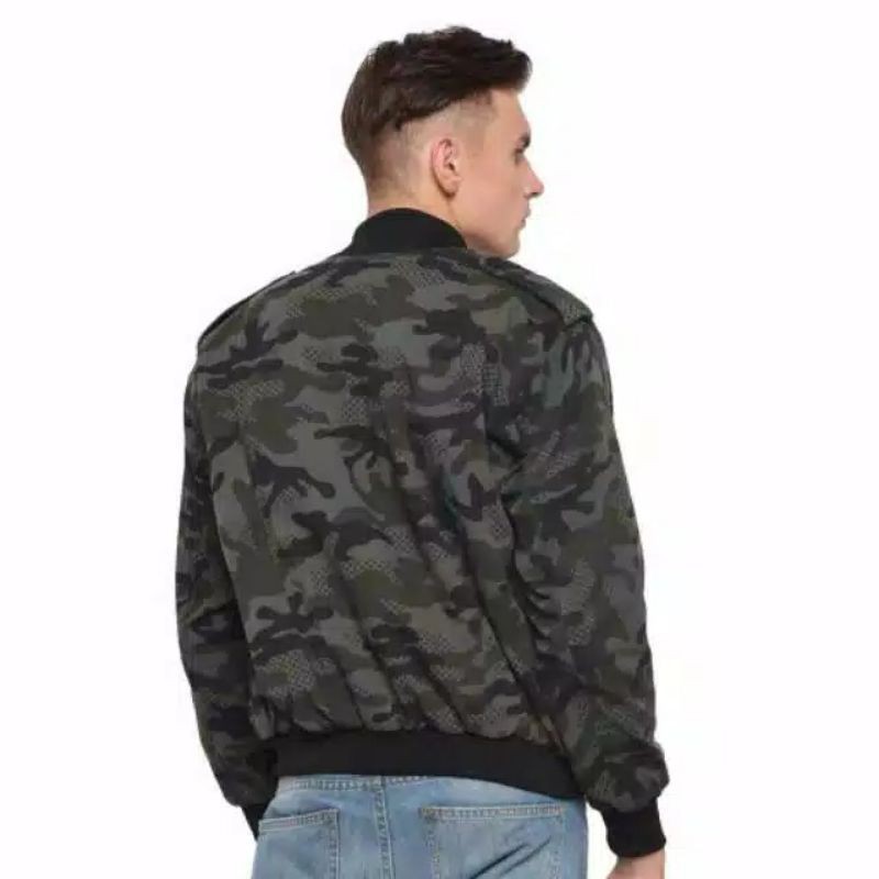 Jaket Camo Loreng Pria Army Tentara Abri TNI Premium Garansi Original