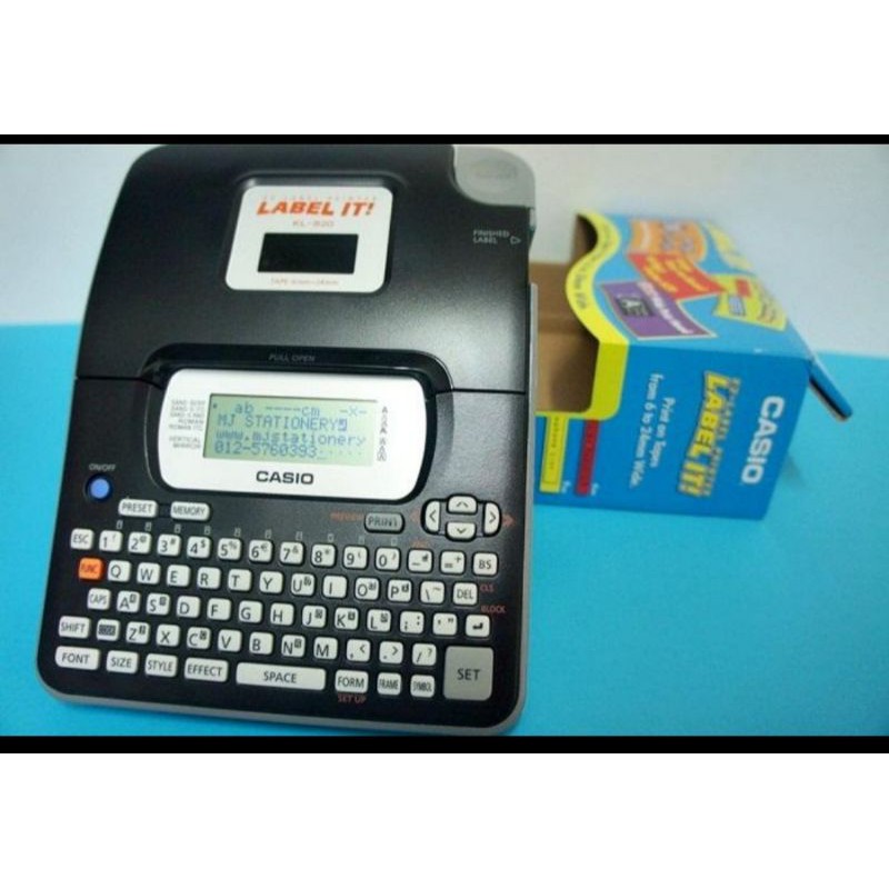 

LABEL IT/EZ LABEL PRINTER CASIO KL 820/ORIGINAL/GARANSI