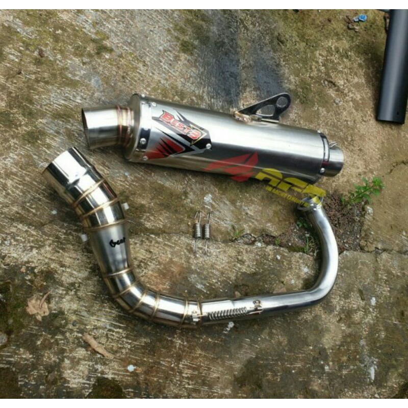 knalpot best3 beat Scoopy Genio kolong stainless