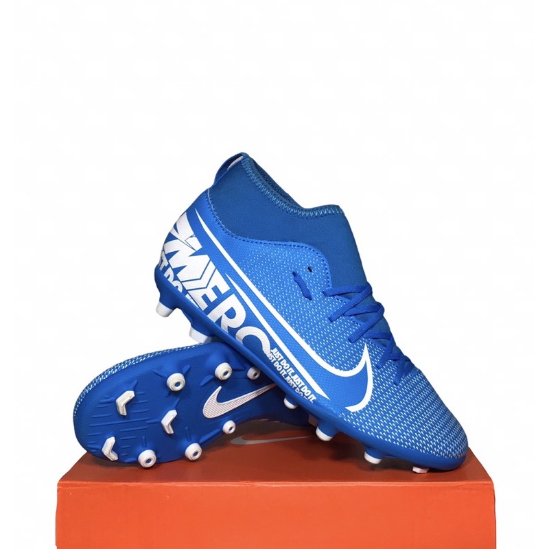 Sepatu Bola Anak Nike JR Superfly 7 Club FG Blue AT8150-414 ORIGINAL