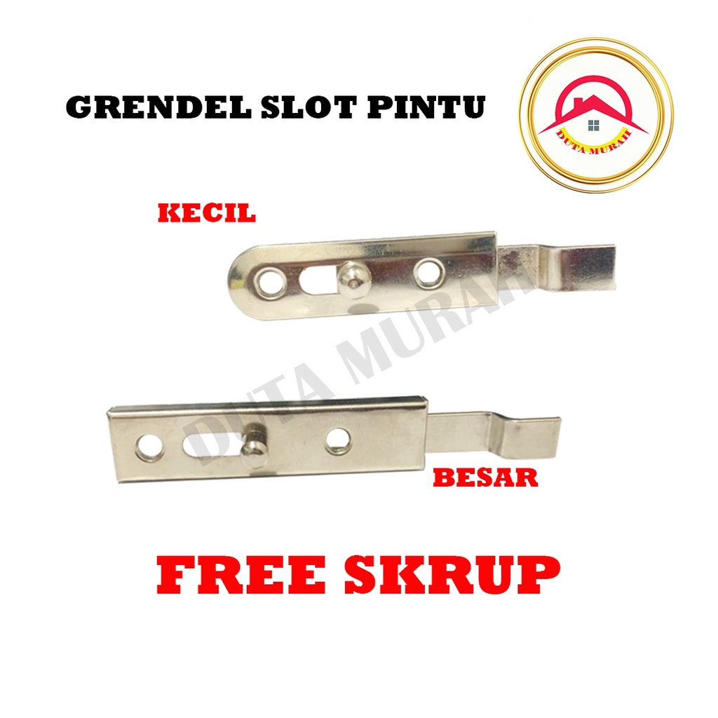 HK Grendel Kecil / Grandel Pintu/Lemari/Slot Pintu/Lemari Kecil / Besar Tebal Dan Kwalitas terjamin