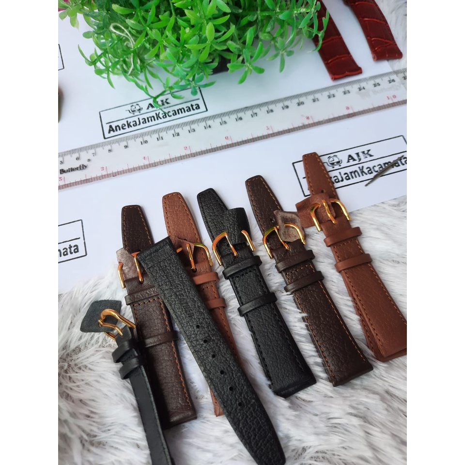 tali jam tangan kulit A1 ukuran 12mm-20mm/strap jam tangan kulit seiko alba/tali jam tangan seiko alba/tali jam kulit/tali jam tangan original/strap jam tangan kulit