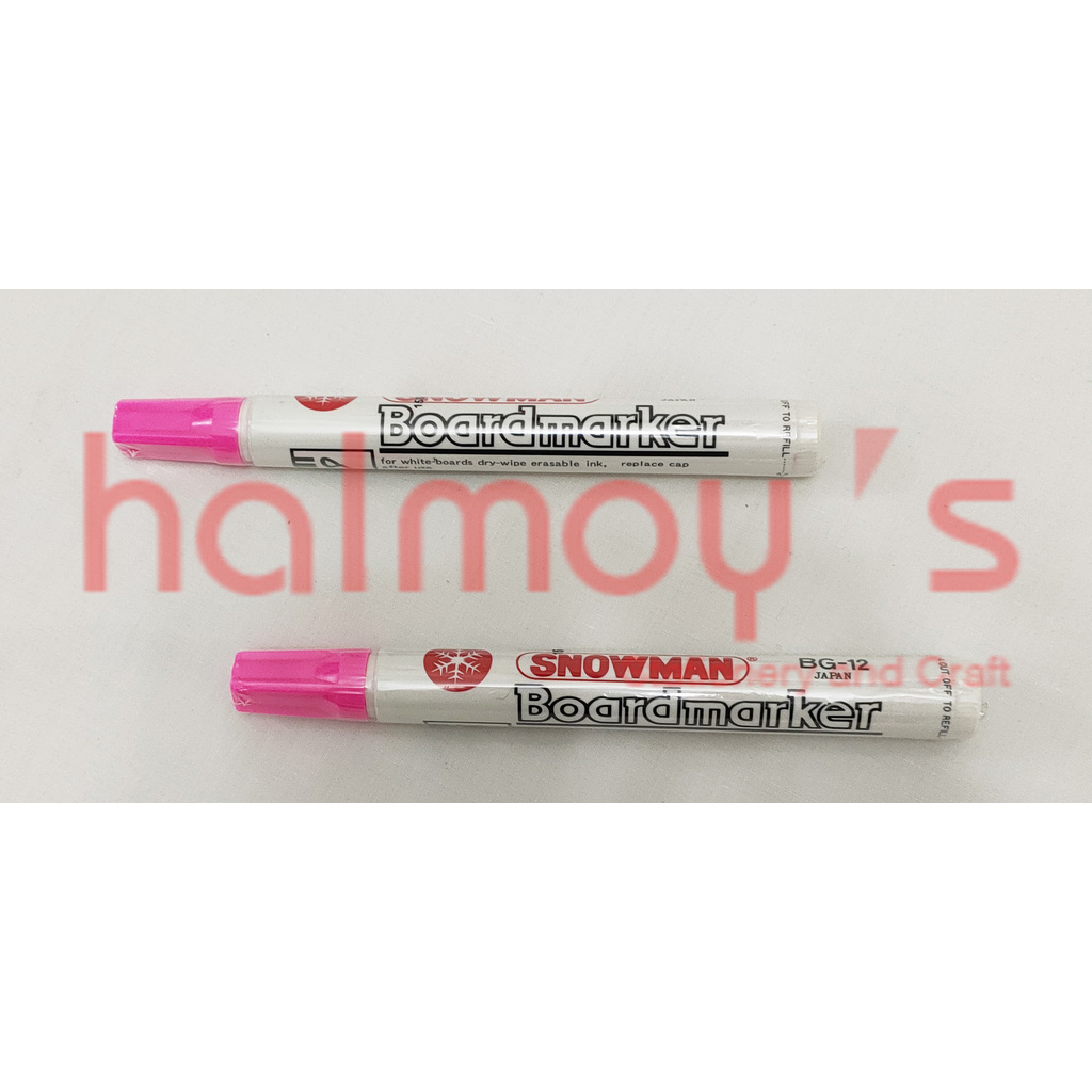 

SPIDOL SNOWMAN WHITE BOARD MARKER BG - 12 WARNA PINK