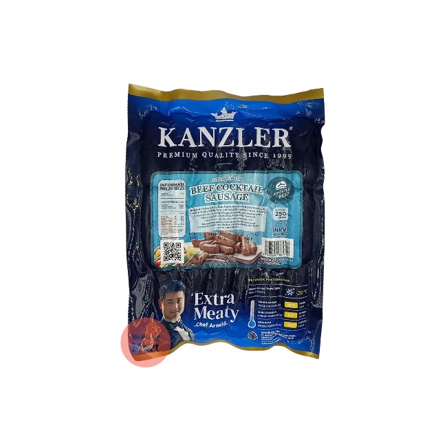 

Kanzler Sosis Sapi Cocktail 250gr Beef Cocktail