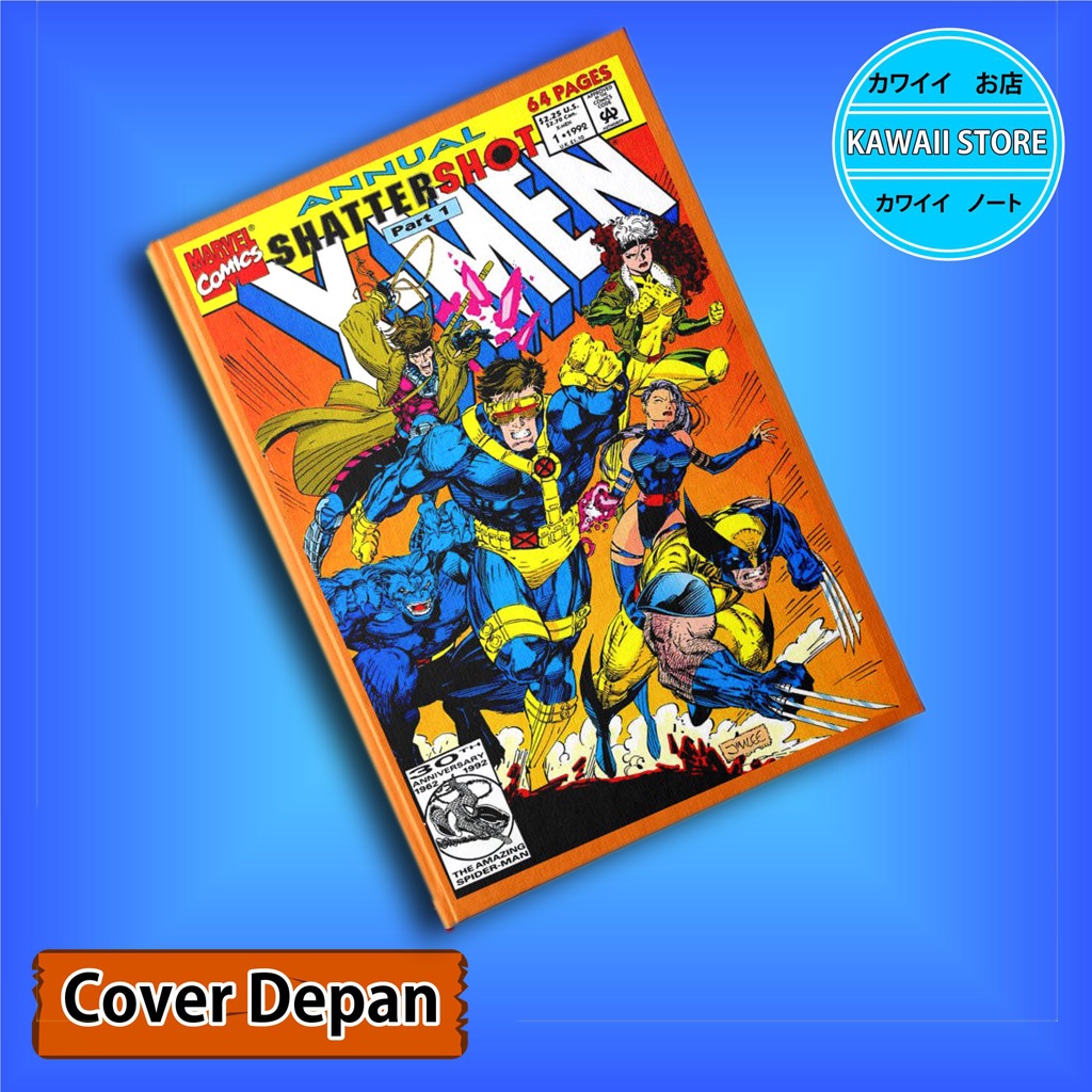 

Notebook / Pocket book Hard Cover Film Marvel XMEN KLASIK COVER 01 uk A5 & A6 / Notes Book
