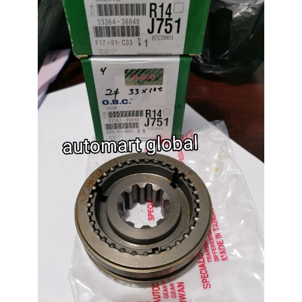 hub sleve syncronis toyota hardtop 2f