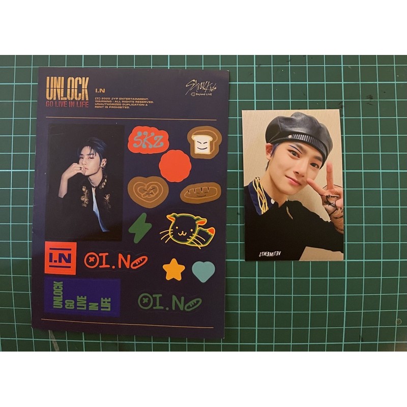 Stray Kids SWKR Magnet Gacha In Life Jeongin + Sticker Beyond